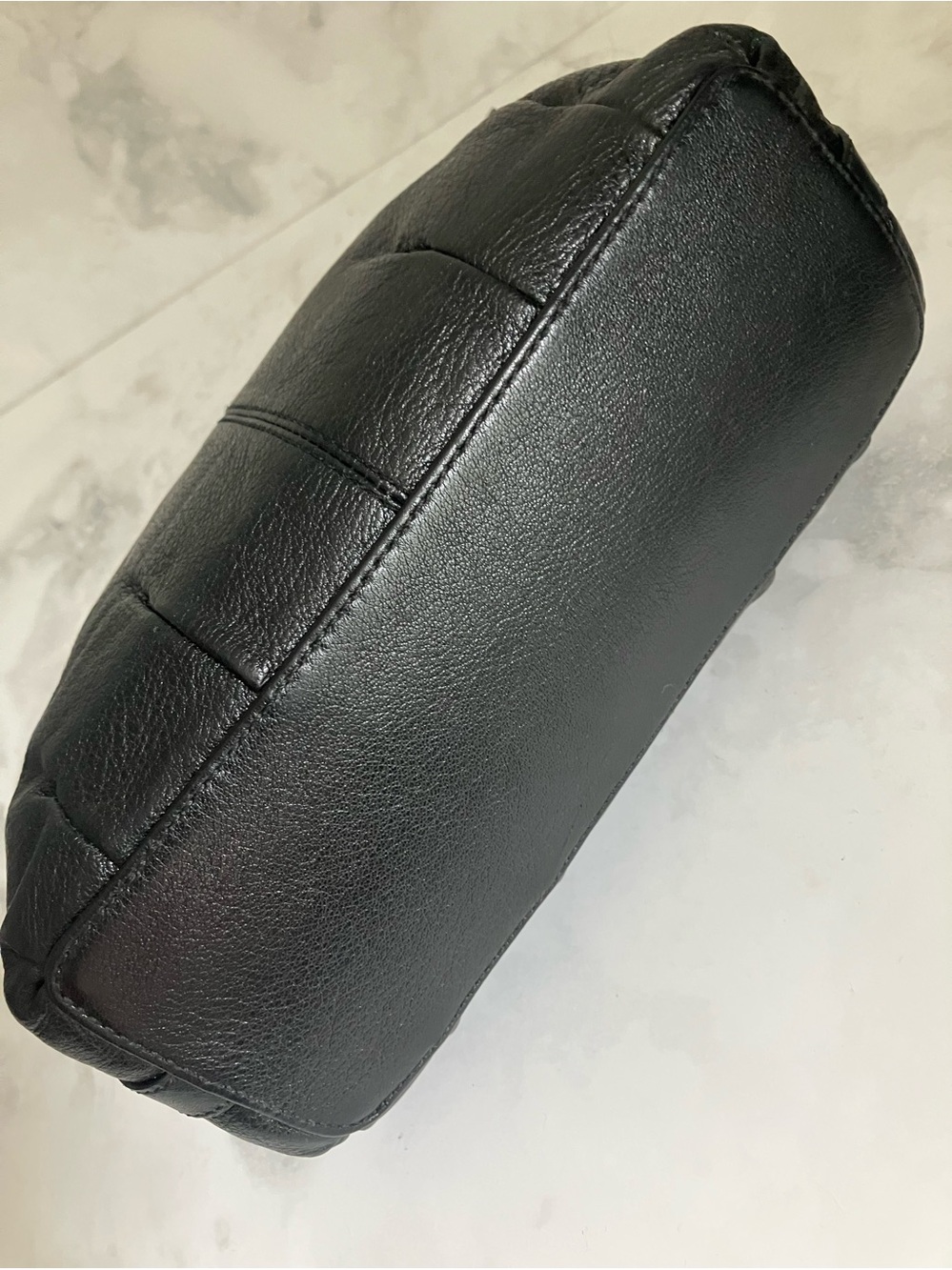COACH Madison Black Pebble Leather Handbag - Picture 14 of 16